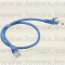 UTP KÁBEL PATCH  0.5m  UTP 8/8 DUGÓ-DUGÓ CAT5e KÉK - 54-03-64