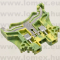 DC2.5-PE-01P-1C (DEG) RoHS SORKAPOCS CSAVAROS 1P DIN-SÍNRE FÖLD - 58-00-51