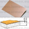 NYÁKLEMEZ  1 OLDAL 210x297mm 0.8mm FR4-35/00 (   ) ÜVEGSZÁLAS - 25-00-08